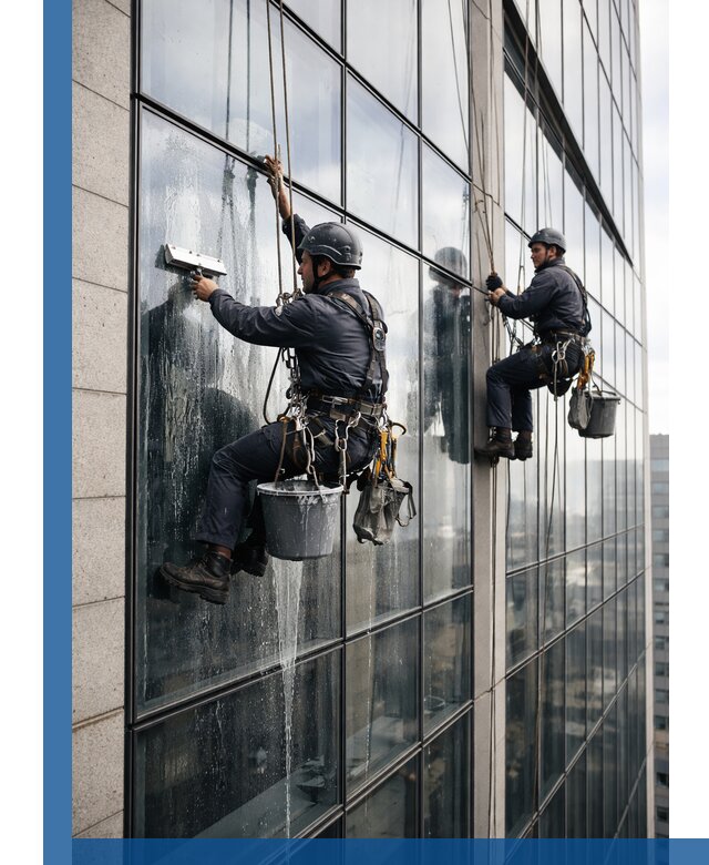 Профессиональная мойка стеклянных фасадов зданий в Минеральных Воде