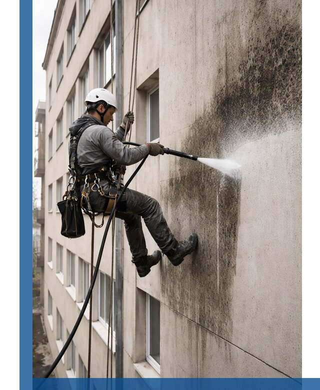 Профессиональная очистка фасадов от плесени в Минеральных Воде