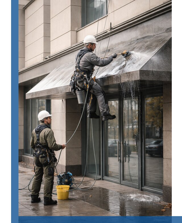 Профессиональная мойка козырьков и навесов в Минеральных Воде