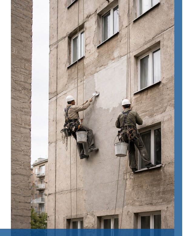 Косметический ремонт фасада в Минеральных Воде от 1139 р. | ВЫСОТНИК-Мнр