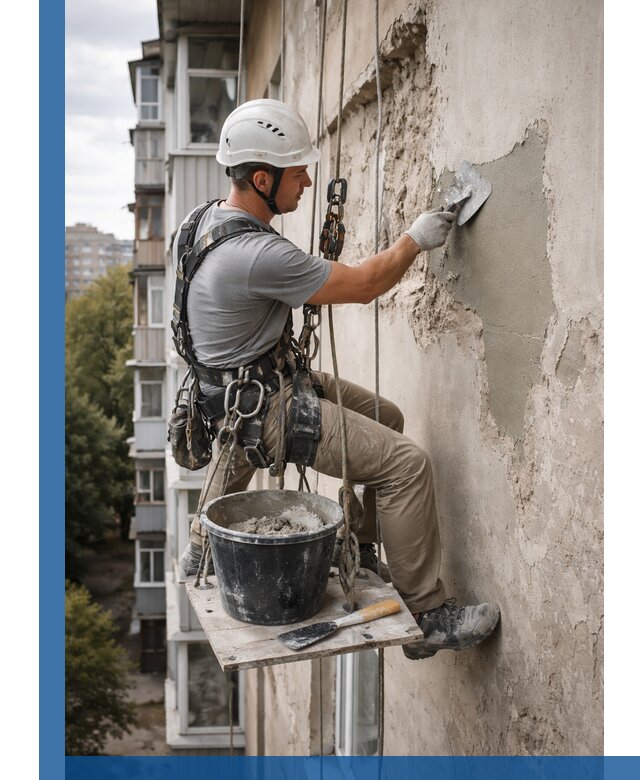 Восстановление фасадной штукатурки в Минеральных Воде с гарантией качества