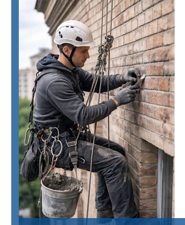 Качественный ремонт кирпичной кладки фасада в Минеральных Воде с гарантией