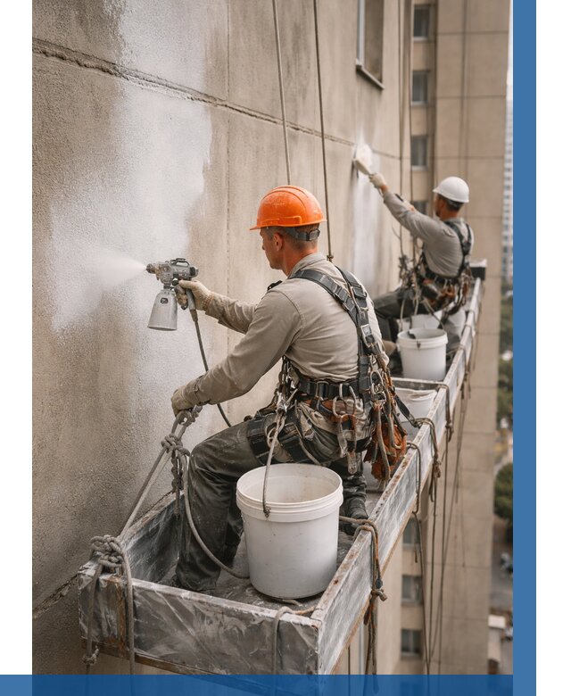 Грунтовка фасада на высоте в Минеральных Воде от 124 р. | ВЫСОТНИК-Мнр