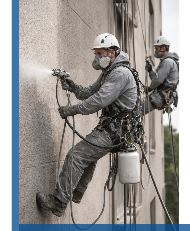 Безвоздушная покраска фасадов зданий в Минеральных Воде профессионально