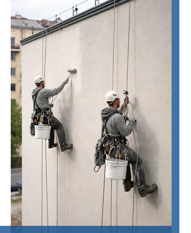 Покраска оштукатуренного фасада в Минеральных Воде от 331 р. | ВЫСОТНИК-Мнр