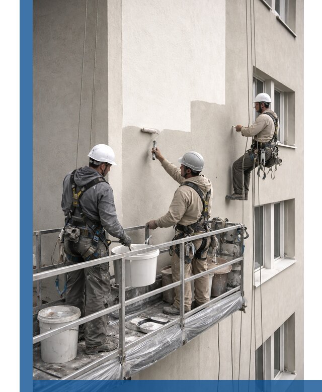 Покраска оштукатуренного фасада в Минеральных Воде под ключ с гарантией