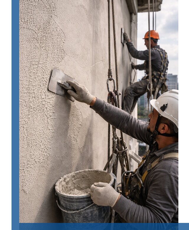 Декоративная штукатурка фасада с утеплением и защитой в Минеральных Воде