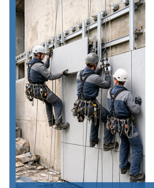 Монтаж вентилируемого фасада в Минеральных Воде под ключ с гарантией качества