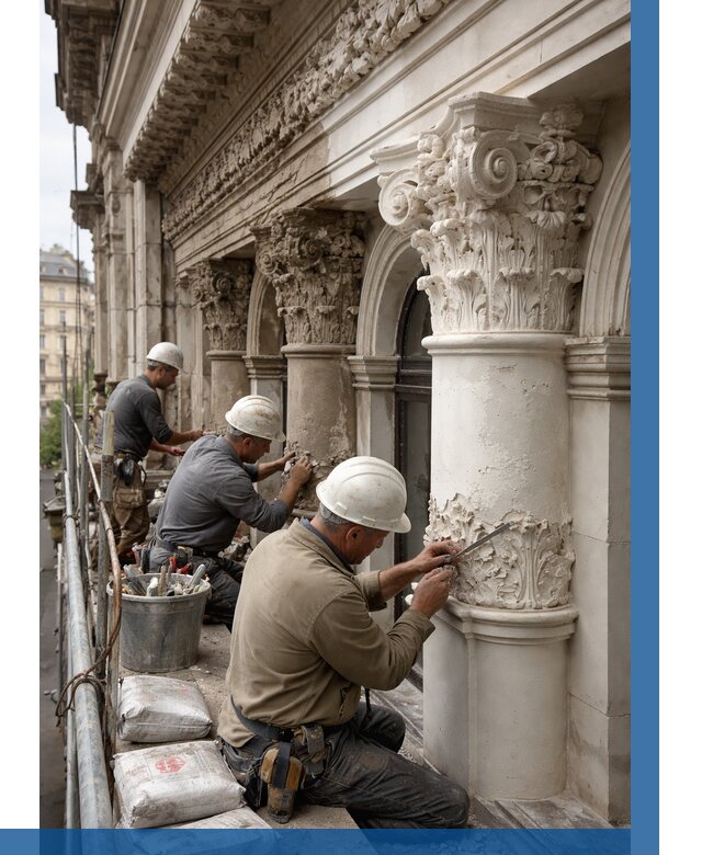 Реставрация фасадной лепнины в Минеральных Воде от 2590 р. | ВЫСОТНИК-Мнр