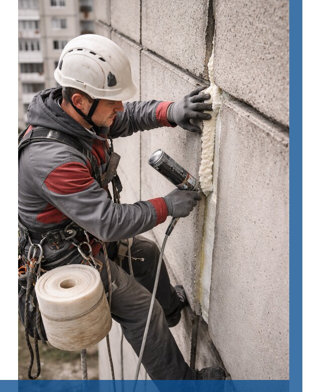 Утепление межпанельных швов в Минеральных Воде от 725 р. | ВЫСОТНИК-Мнр