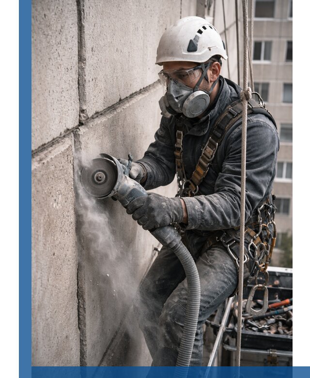 Штробление межпанельных швов в Минеральных Воде качественно и быстро