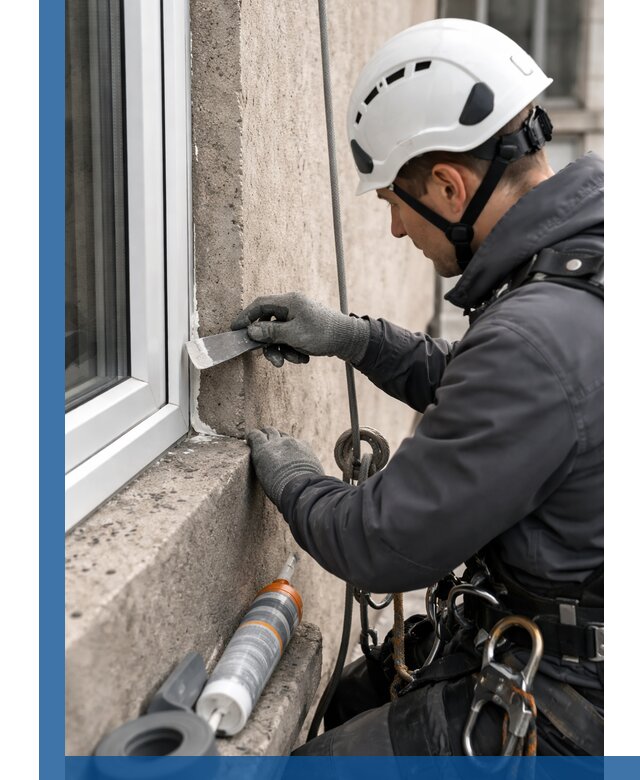 Герметизация монтажных швов окон в Минеральных Воде с гарантией качества