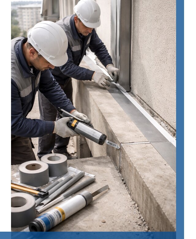 Герметизация примыкания балкона в Минеральных Воде от 4661 р. | ВЫСОТНИК-Мнр