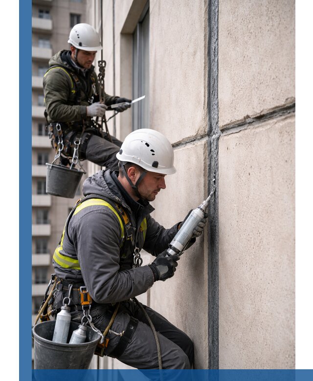 Герметизация деформационных швов фасада в Минеральных Воде качественно