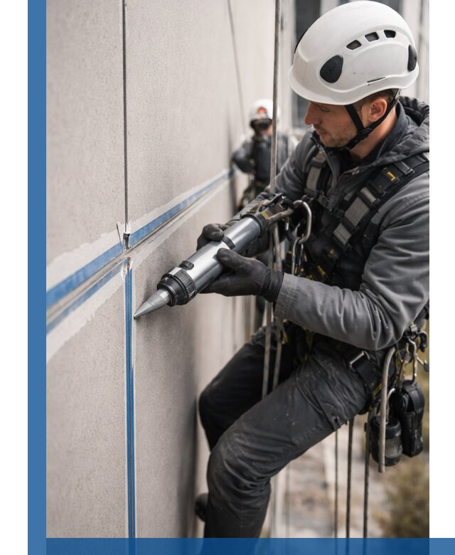 Герметизация стыков фасадных панелей в Минеральных Воде качественно и быстро