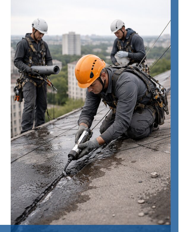 Устранение протечек кровли в Минеральных Воде от 12430 р. | ВЫСОТНИК-Мнр