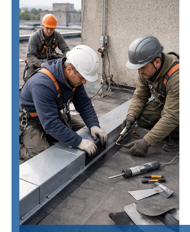 Ремонт кровельных примыканий в Минеральных Воде профессионально