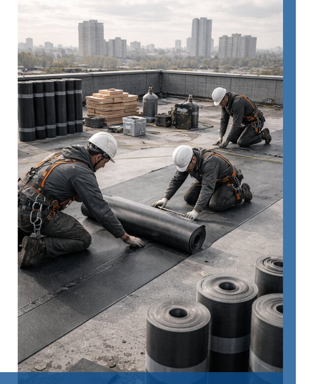 Монтаж мягкой кровли под ключ в Минеральных Воде от 466 р. | ВЫСОТНИК-Мнр