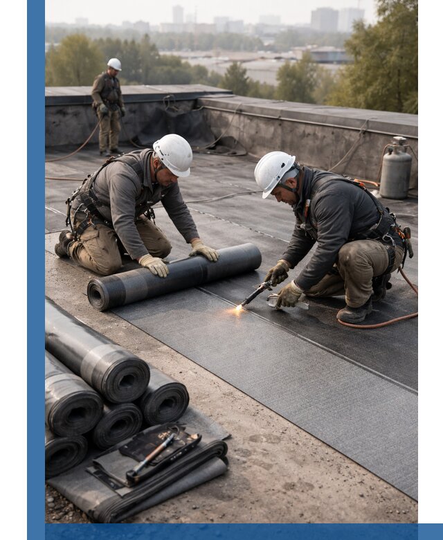 Монтаж мягкой кровли в Минеральных Воде профессионально и надежно