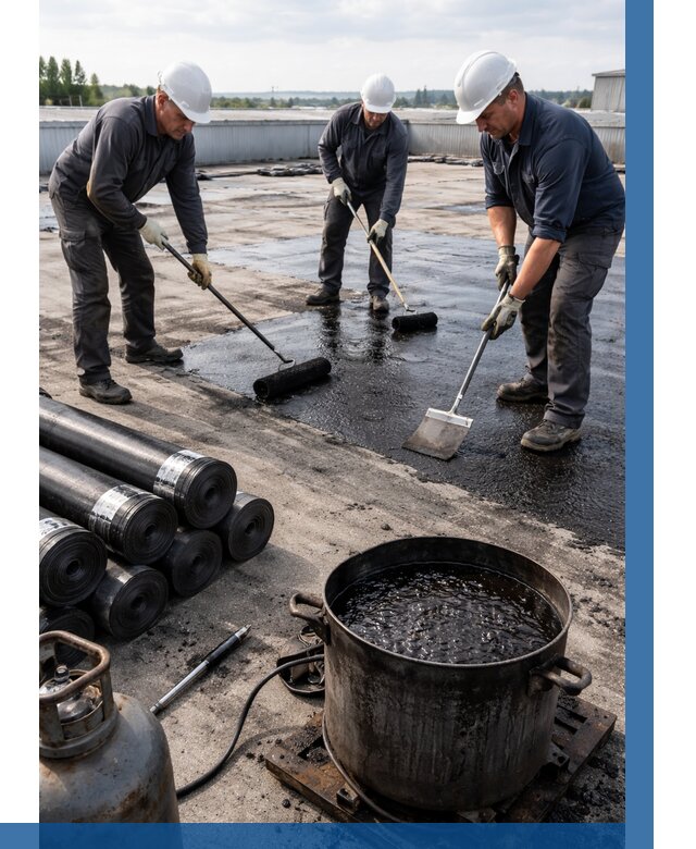 Гидроизоляция кровли мастикой в Минеральных Воде от 621 р. | ВЫСОТНИК-Мнр