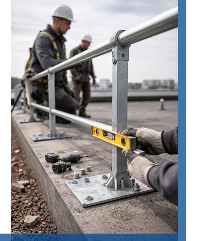 Монтаж кровельного ограждения в Минеральных Воде от 1243 р. | ВЫСОТНИК-Мнр