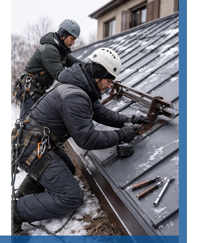 Монтаж снегозадержателей в Минеральных Воде от 466 р. | ВЫСОТНИК-Мнр