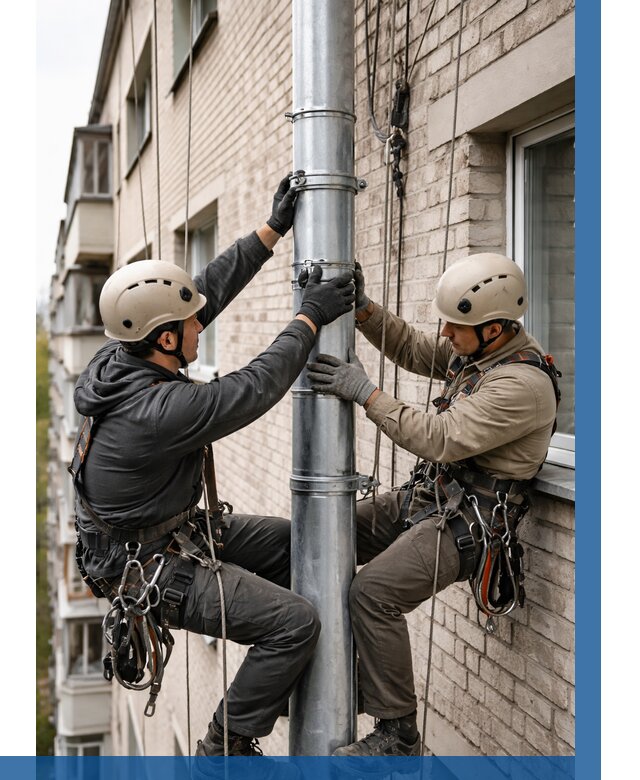 Замена водосточных труб в Минеральных Воде от 6733 р. | ВЫСОТНИК-Мнр