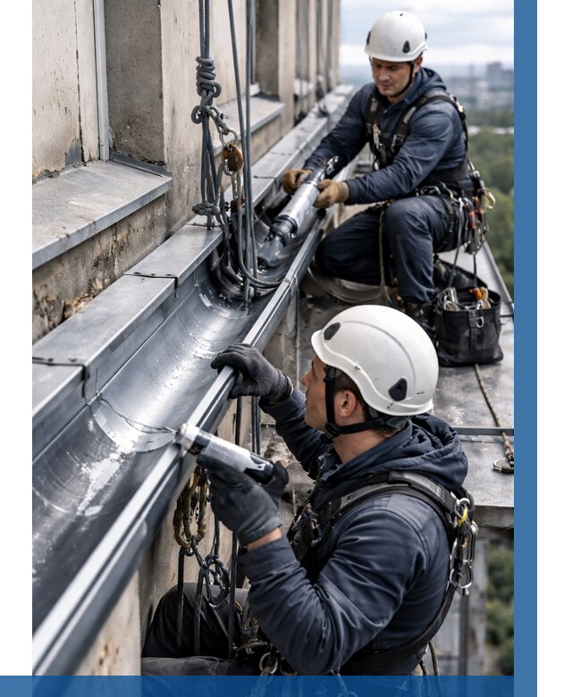 Ремонт водосточных желобов в Минеральных Воде от 6733 р. | ВЫСОТНИК-Мнр