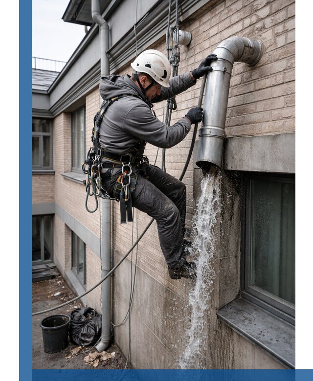 Профессиональная прочистка водосточных труб в Минеральных Воде с гарантией