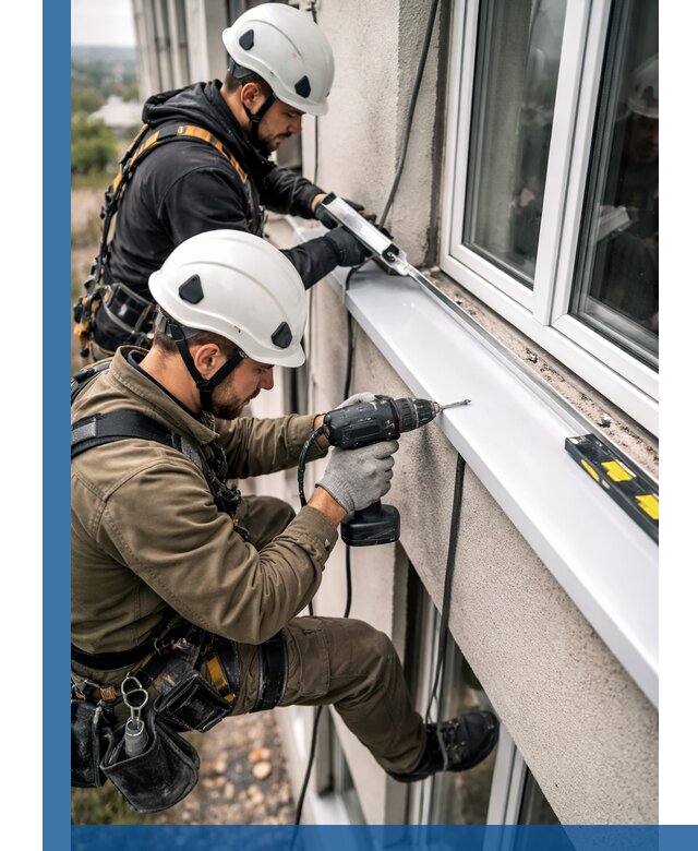 Профессиональный монтаж оконных отливов и отведения воды в Минеральных Воде