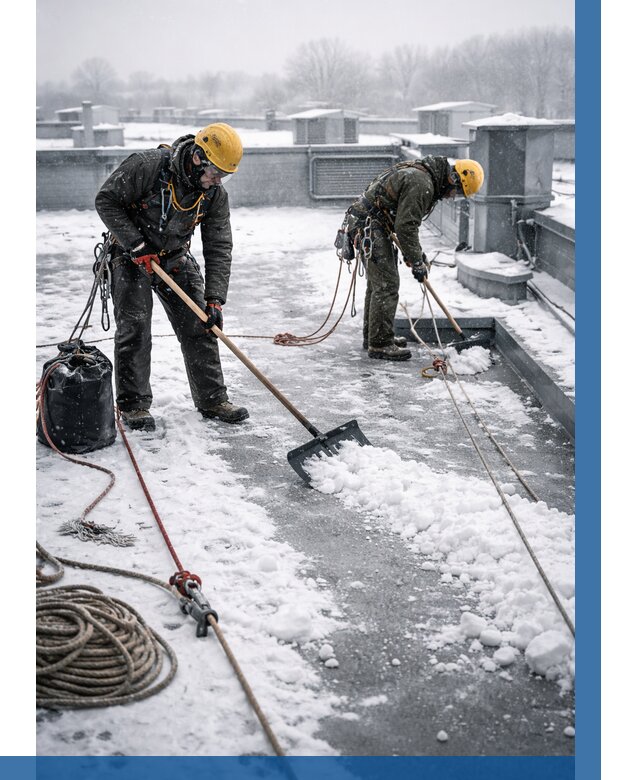 Очистка крыши от снега в Минеральных Воде от 7769 р. | ВЫСОТНИК-Мнр