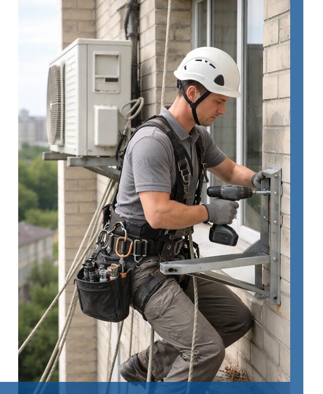 Установка кронштейнов кондиционера в Минеральных Воде от 3625 р. | ВЫСОТНИК-Мнр