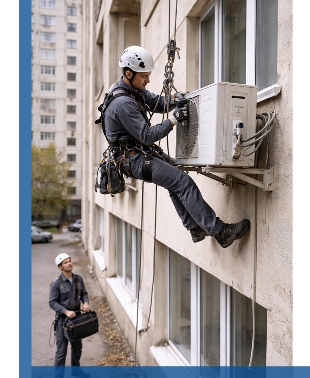 Демонтаж внешнего блока кондиционера в Минеральных Воде профессионально