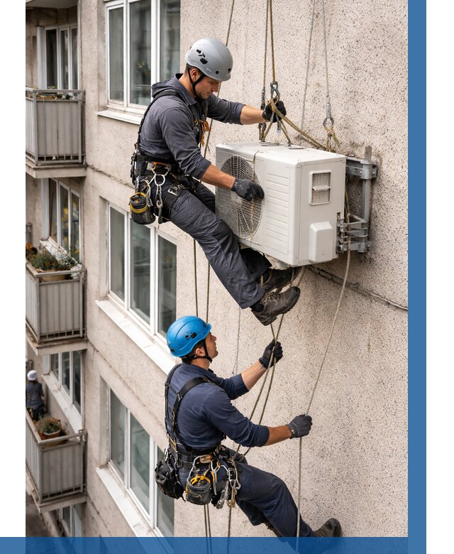 Перенос внешнего блока кондиционера в Минеральных Воде от 9322 р.| ВЫСОТНИК-Мнр