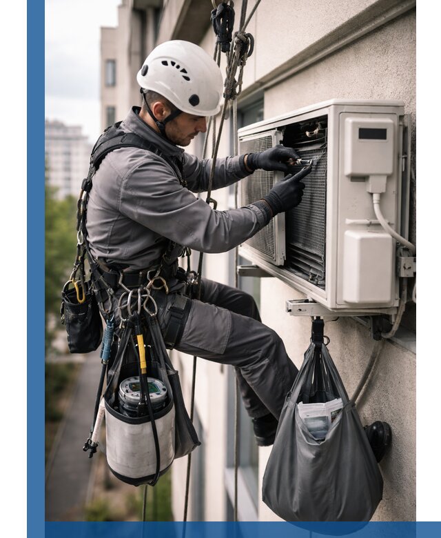 Обслуживание внешнего блока кондиционера в Минеральных Воде профессионально