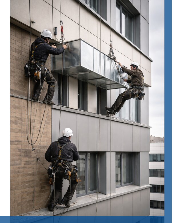 Монтаж воздуховодов на фасаде в Минеральных Воде от 1554 р. | ВЫСОТНИК-Мнр