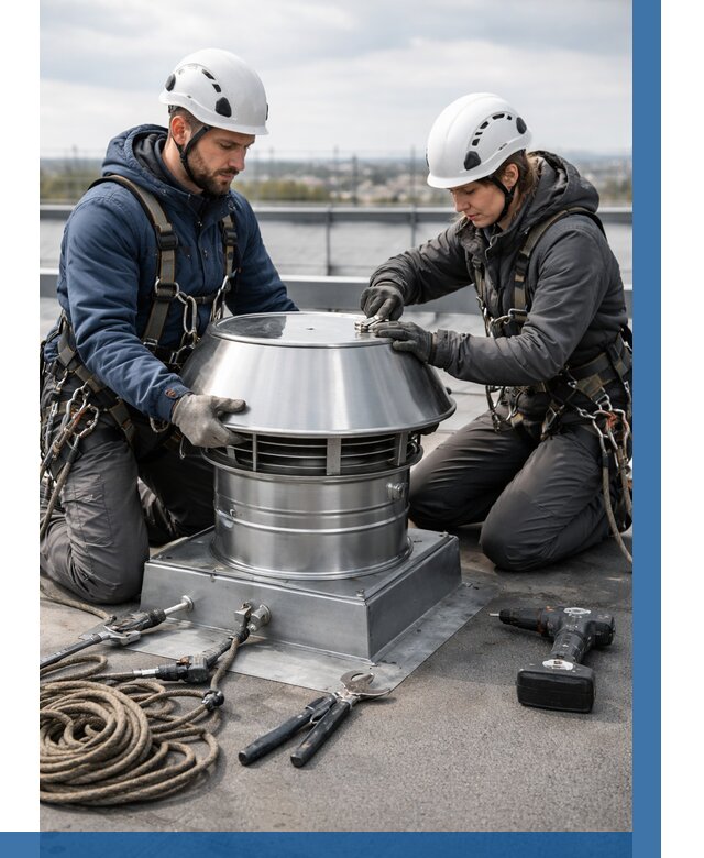 Установка дефлекторов на кровле в Минеральных Воде от 4661 р. | ВЫСОТНИК-Мнр