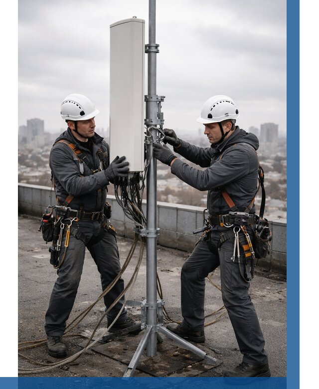 Монтаж антенн связи на крыше в Минеральных Воде от 8804 р. | ВЫСОТНИК-Мнр