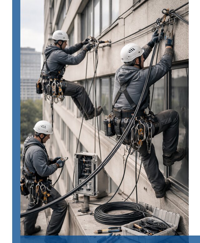 Прокладка оптоволоконного кабеля в Минеральных Воде под ключ с тестированием