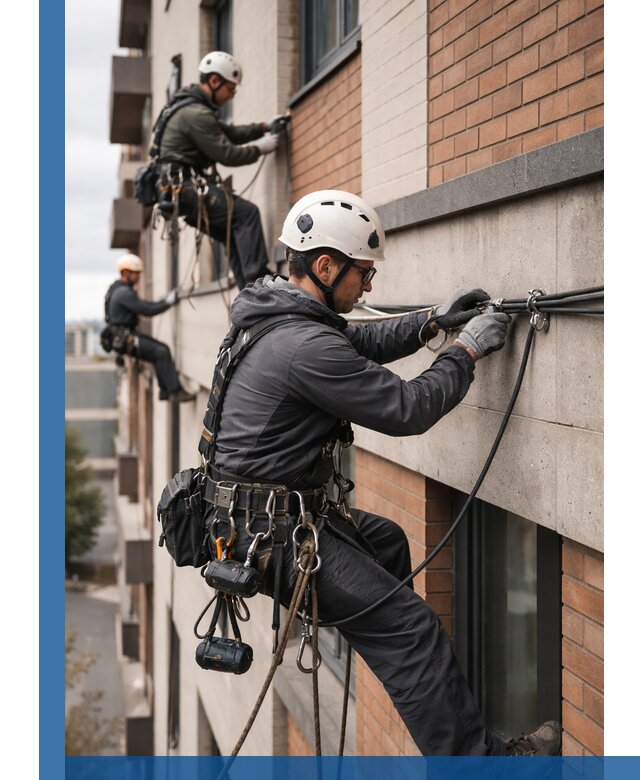 Крепление кабеля на фасаде монтаж и крепеж в Минеральных Воде