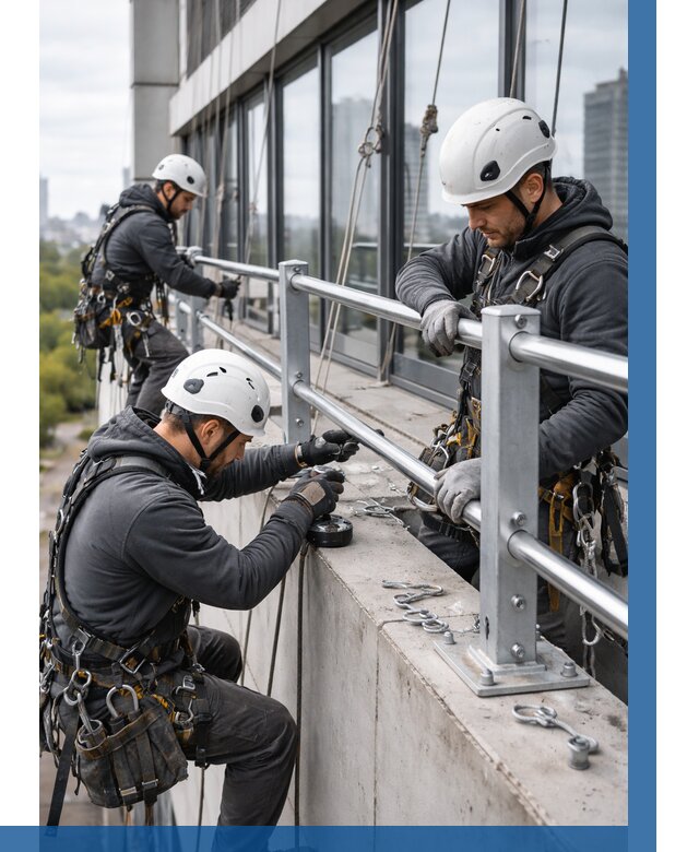 Монтаж ограждений на высоте в Минеральных Воде, от 1243 р. | ВЫСОТНИК-Мнр