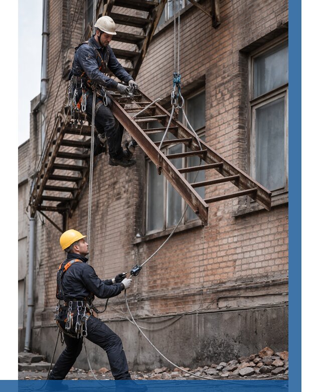 Демонтаж пожарной лестницы в Минеральных Воде от 12430 р. | ВЫСОТНИК-Мнр