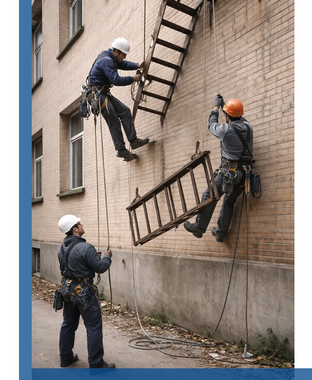 Демонтаж пожарной лестницы в Минеральных Воде быстро и безопасно