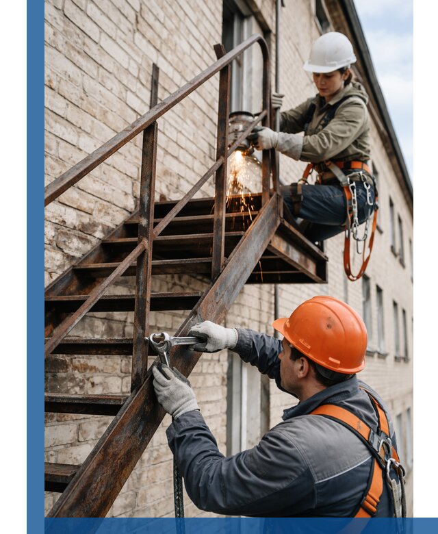 Ремонт и восстановление пожарных лестниц с выездом в Минеральных Воде