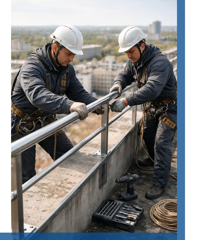 Монтаж перил на высоте в Минеральных Воде от 2590 р. | ВЫСОТНИК-Мнр