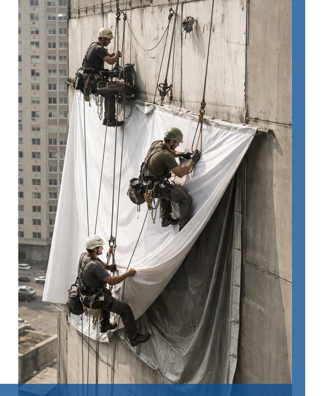 Замена баннерного полотна в Минеральных Воде от 6733 р. | ВЫСОТНИК-Мнр—заказать