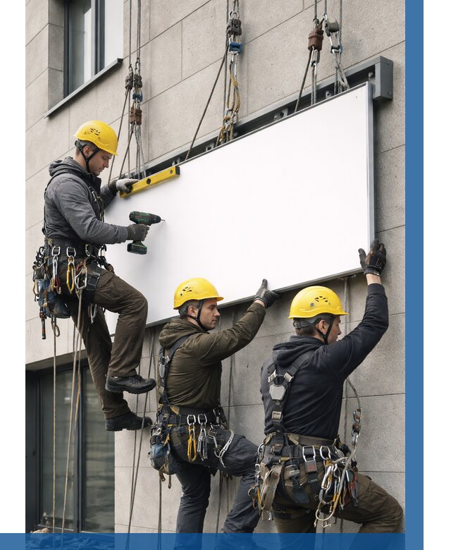 Монтаж рекламной вывески в Минеральных Воде от 8286 р. | ВЫСОТНИК-Мнр