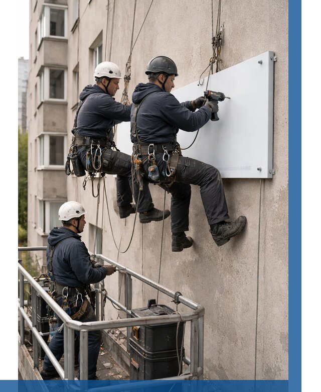 Монтаж табличек и указателей в Минеральных Воде от 3625 р. | ВЫСОТНИК-Мнр