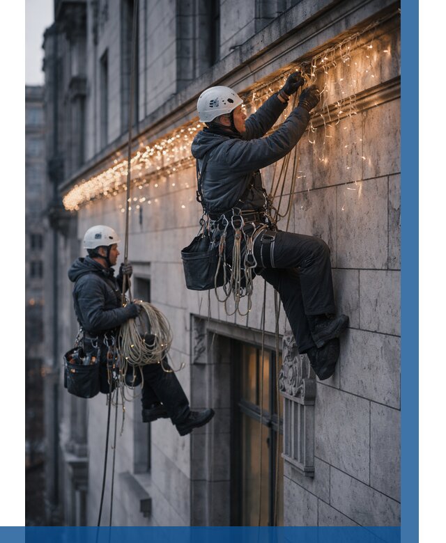 Монтаж новогодней иллюминации в Минеральных Воде от 8804 р. | ВЫСОТНИК-Мнр