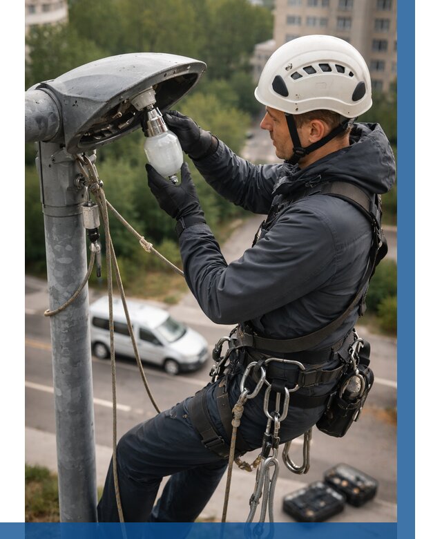 Замена ламп на высоте в Минеральных Воде от 2590 р. | ВЫСОТНИК-Мнр